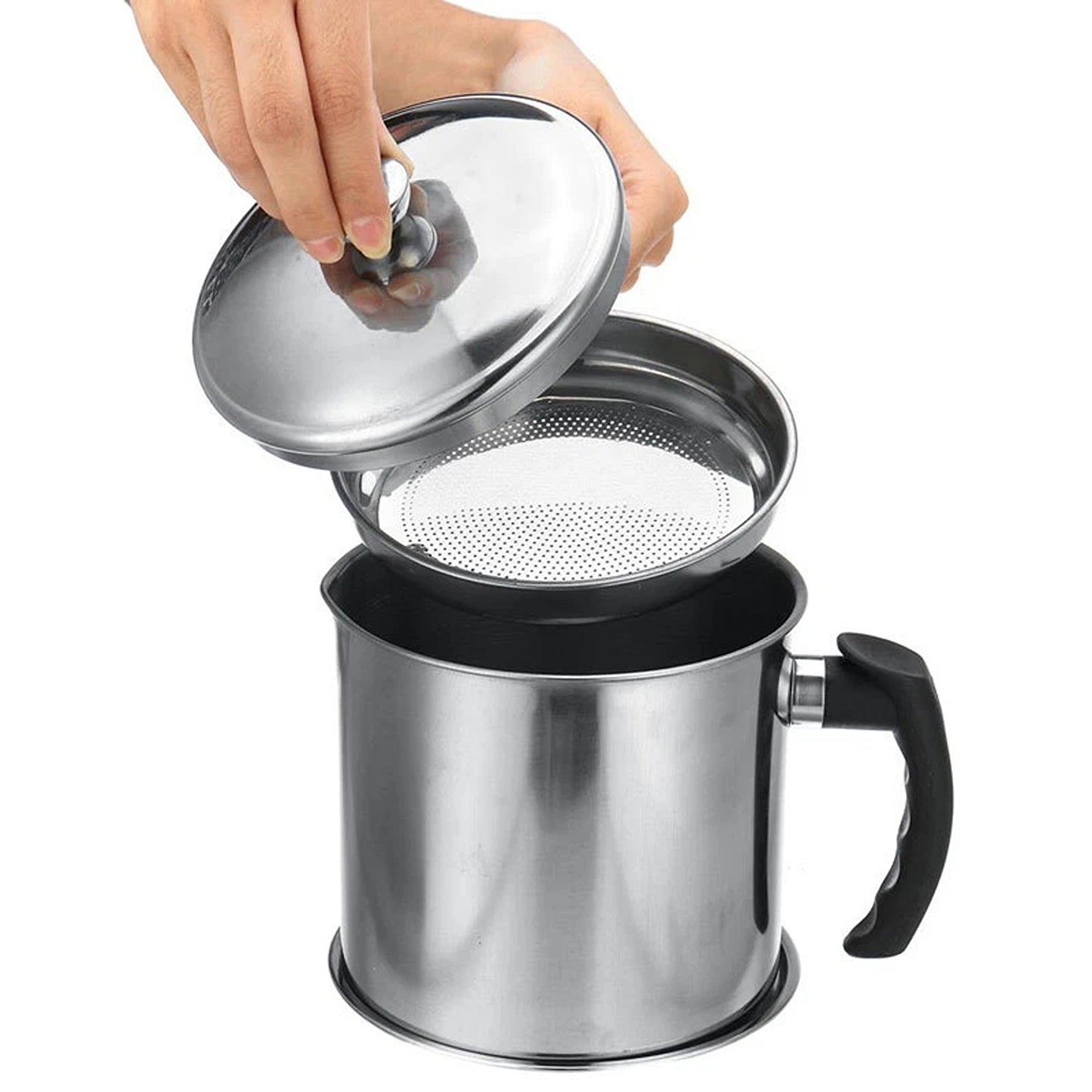 Cooking Oil Strainer Pot with Filter