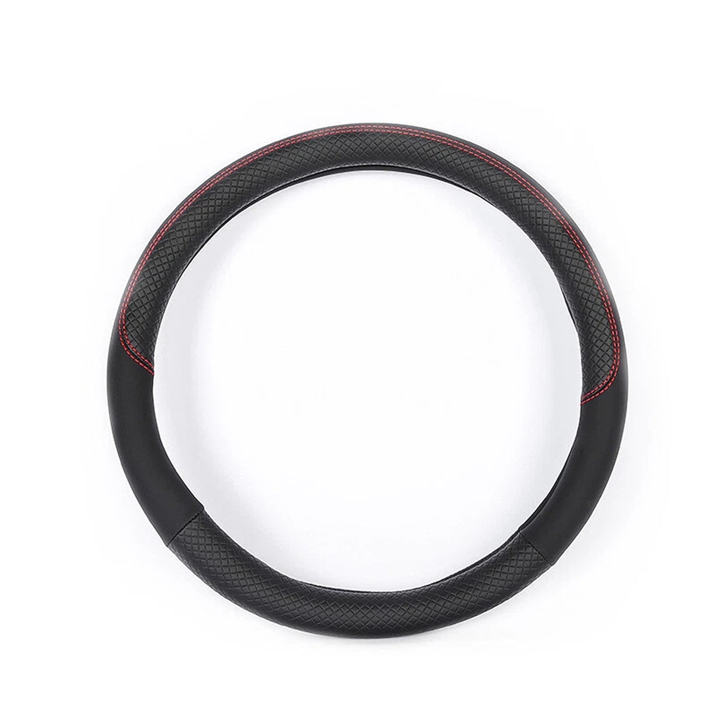 Anti Slip PU Leather Steering Wheel Cover 15 Inch