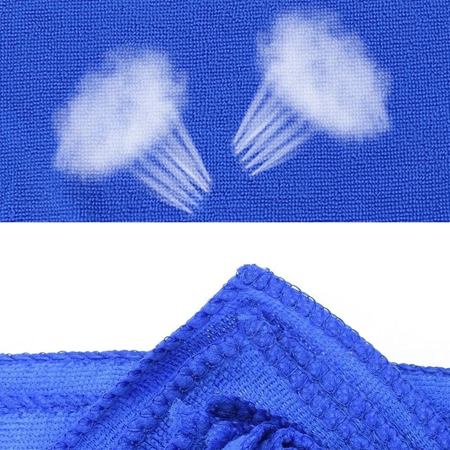 Blue Microfibre Cloths Car Cleaning Cloth Detailing Towels Washing Duster - 50x