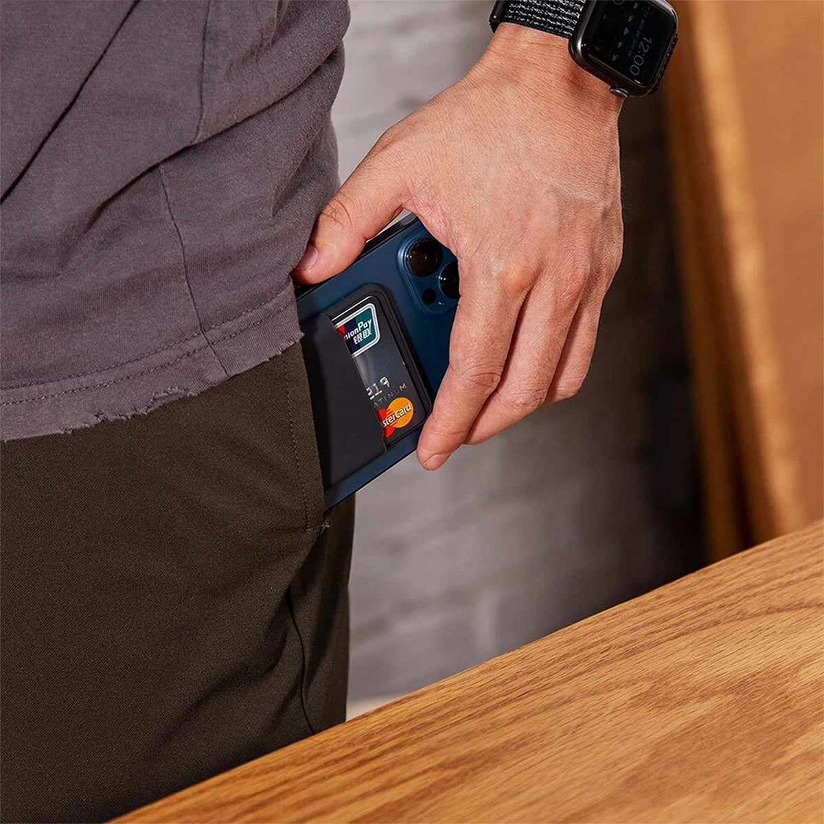 MagSafe Magnetic Leather Card Holder Wallet for iPhone 18 17 16 15 14 13 12 Pro Max