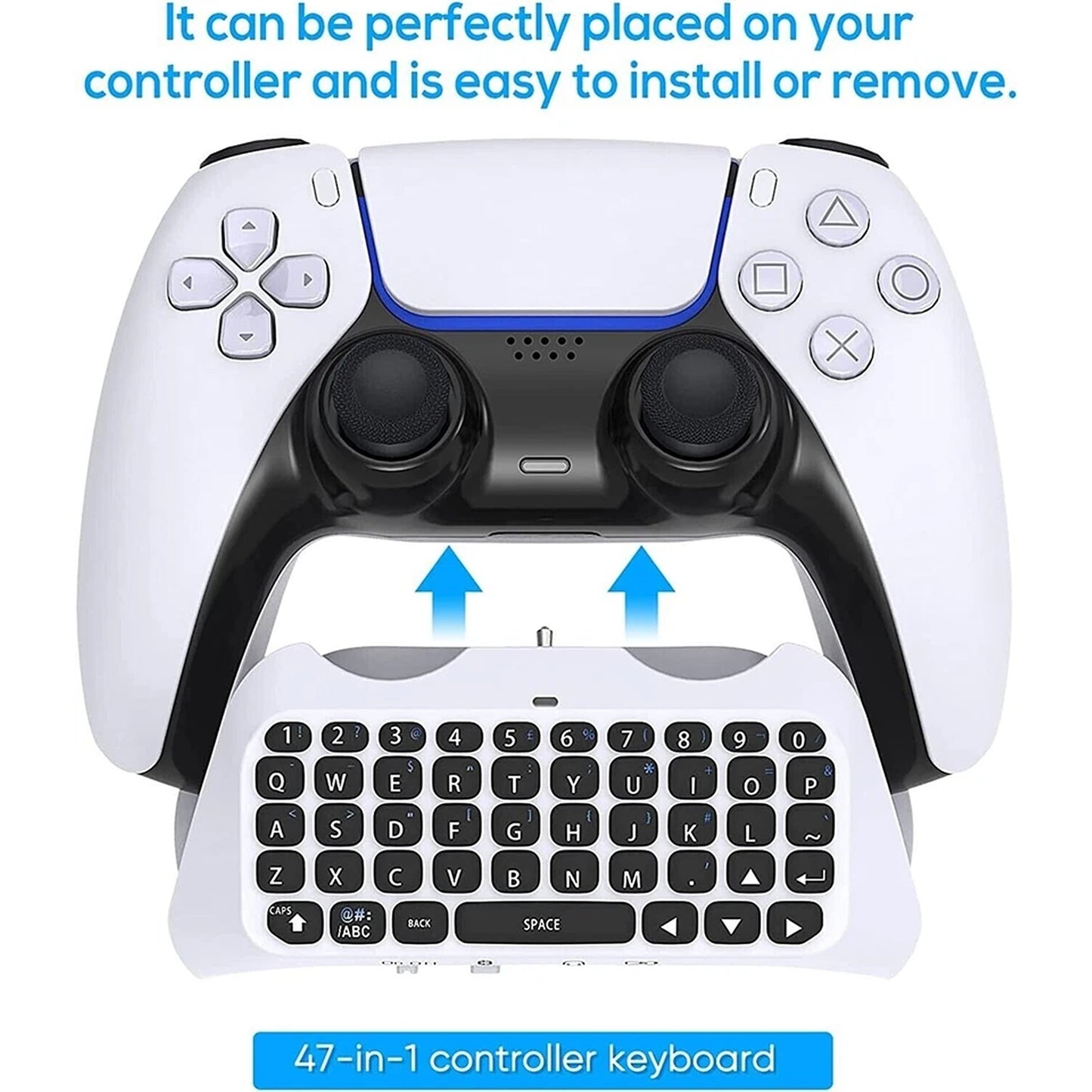 Bluetooth Chat Keyboard Compatible with PS5 Controller