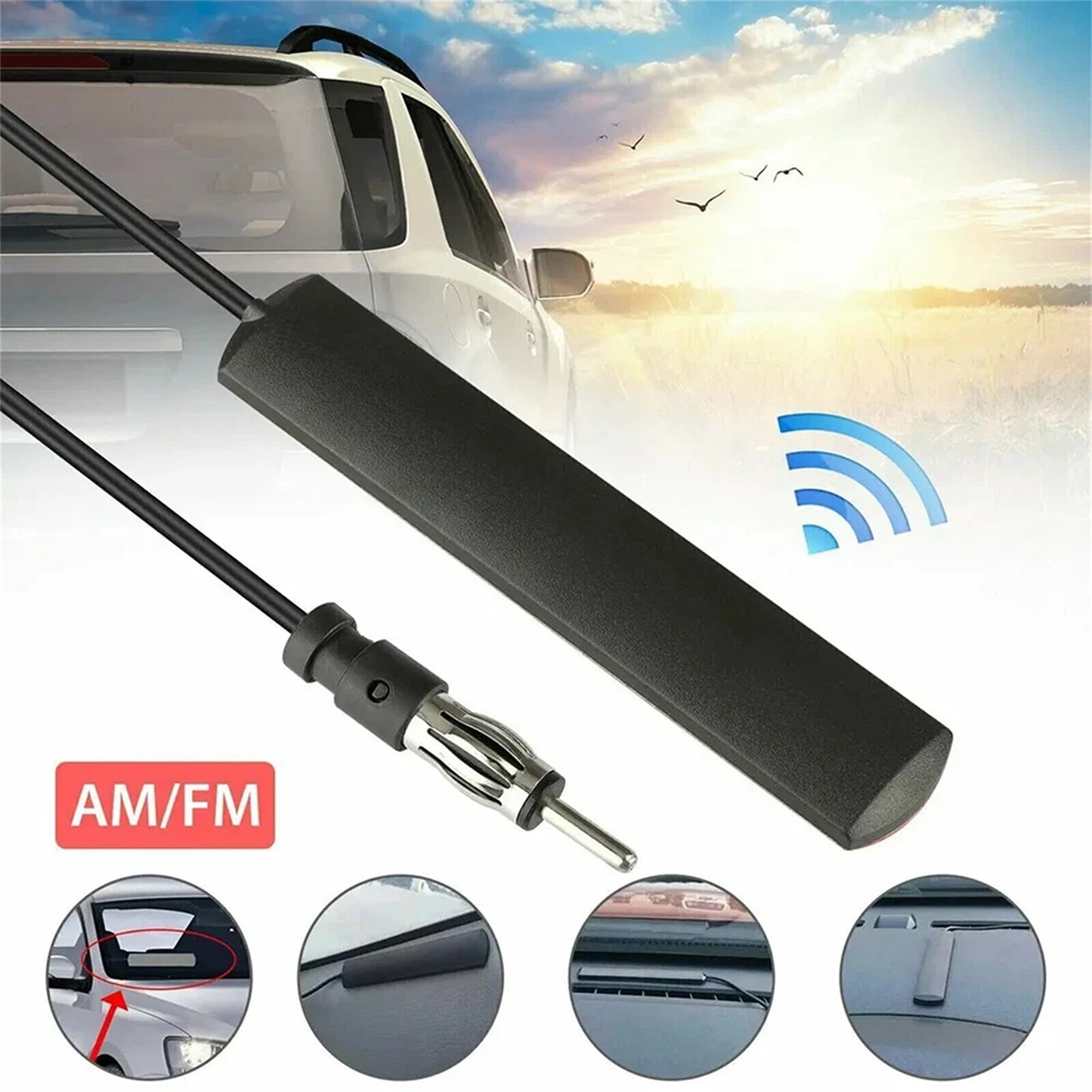 Universal Stealth Radio Antenna for Car Truck and Vehicle