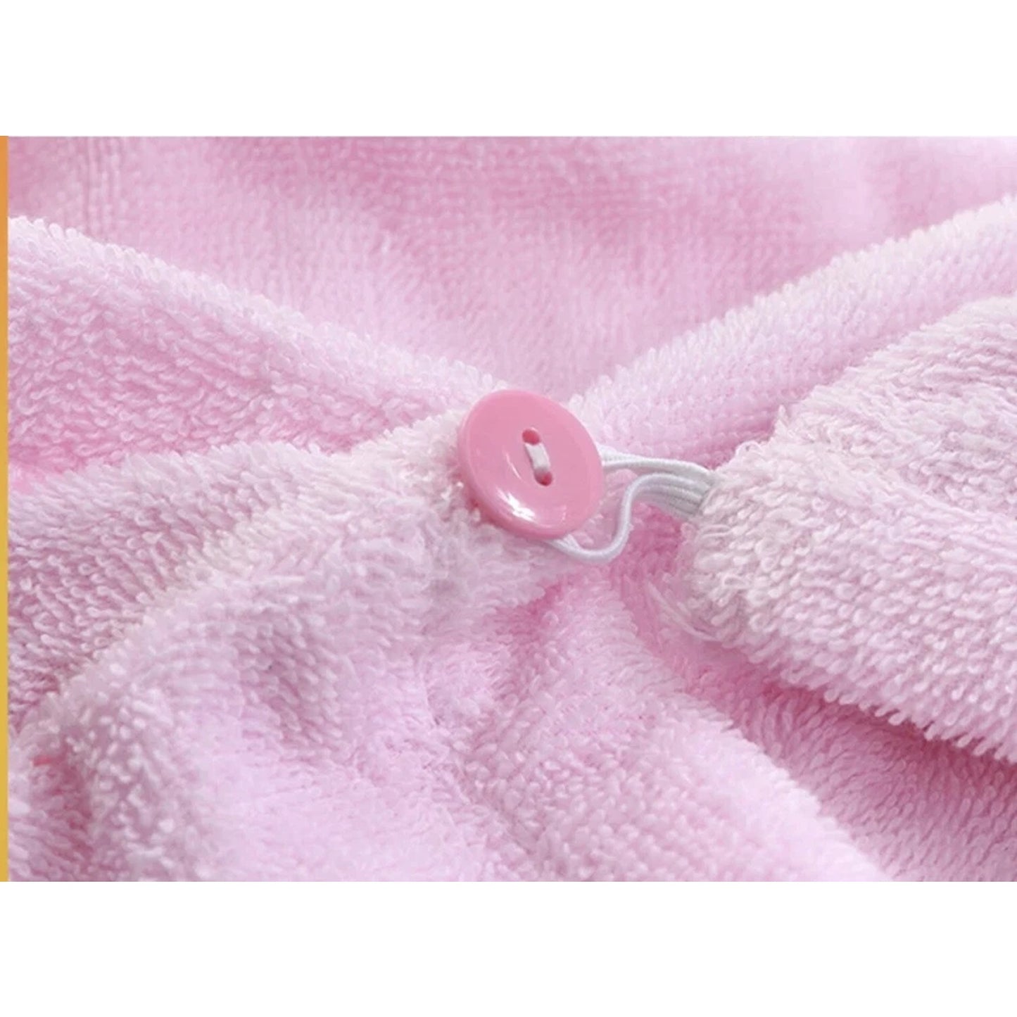 Pink Microfiber Hair Turban Towel for Bath and Beauty Care