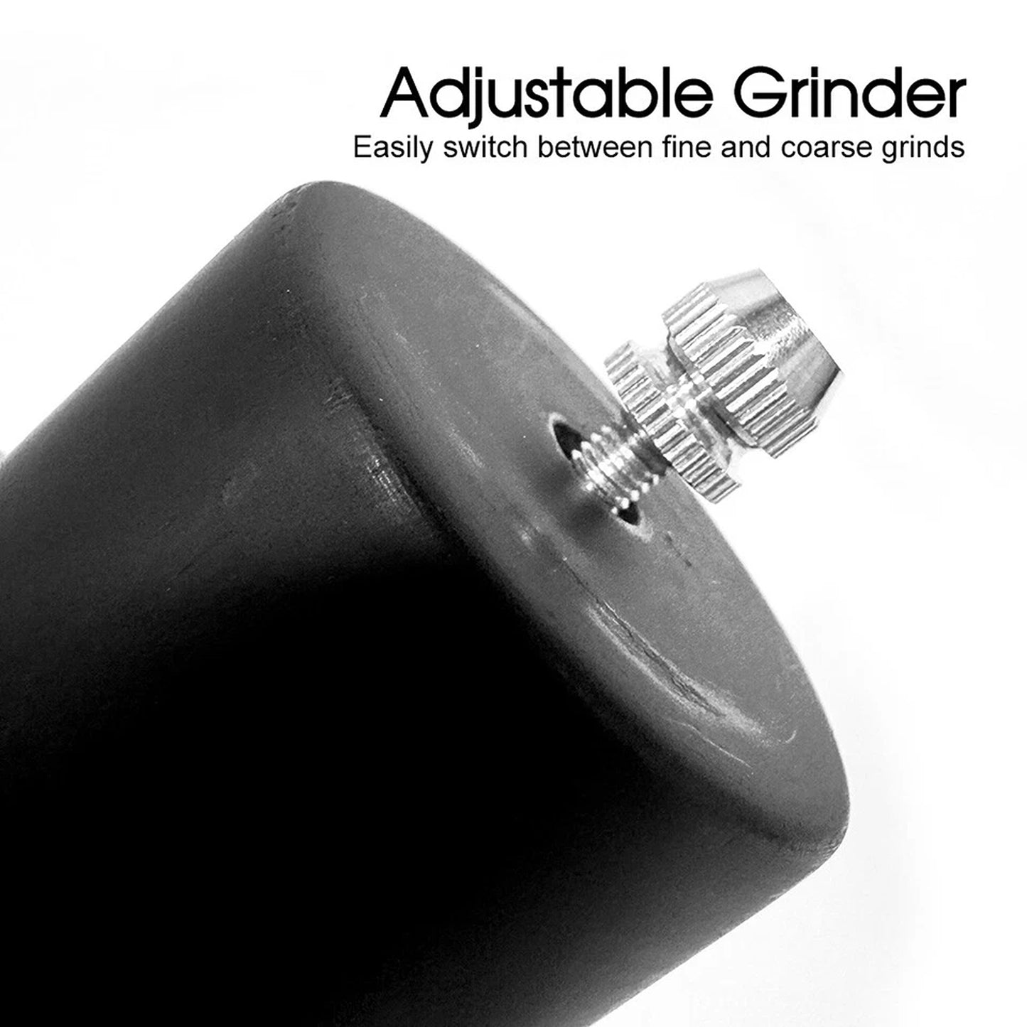 Wooden Salt and Pepper Grinder 16cm Adjustable Mill