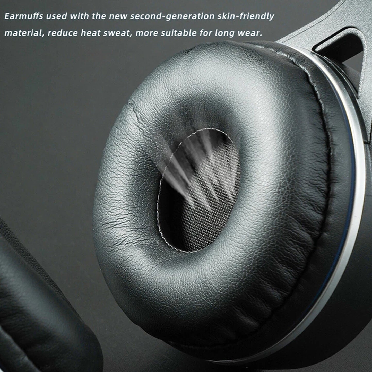 Blue Bluetooth Wireless Noise Cancelling Headphones with Mic