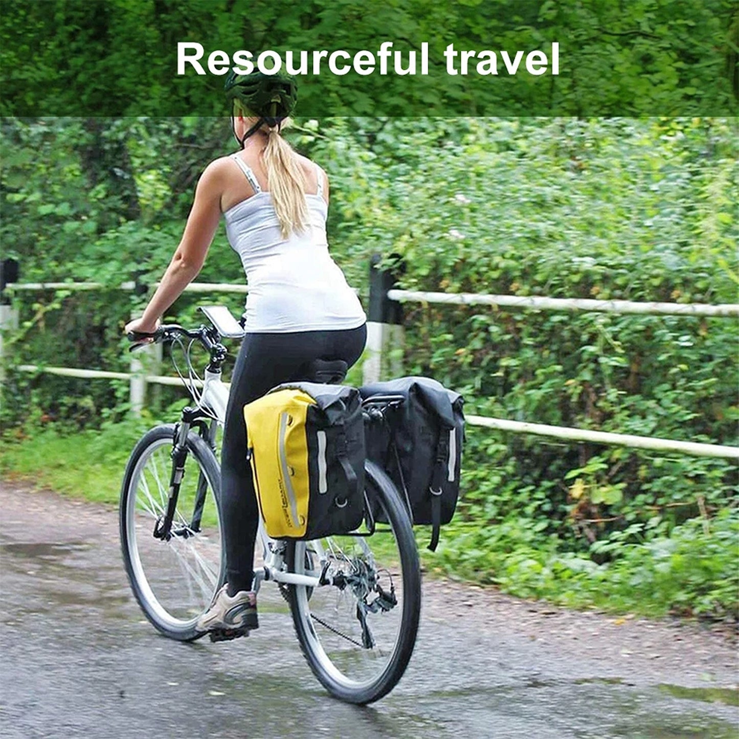Bike Rear Seat Rack with Pannier Support