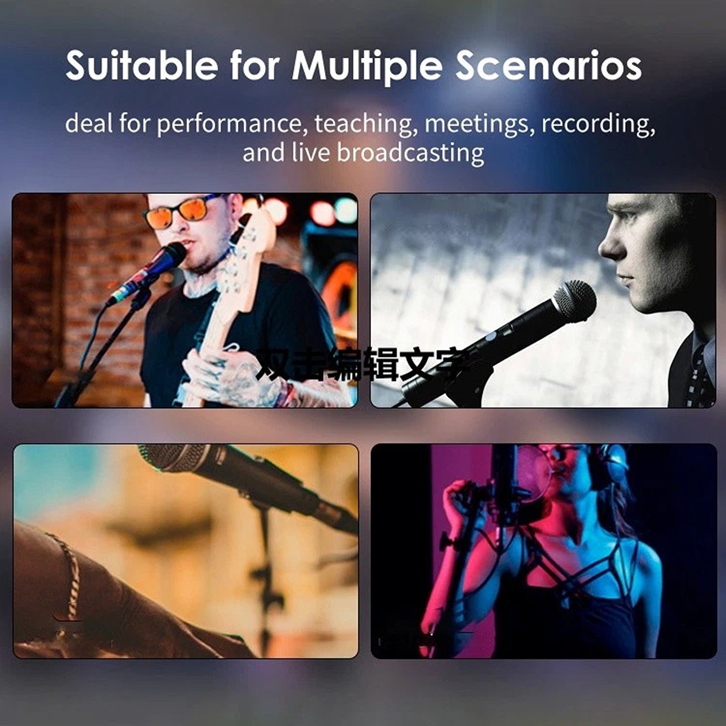 Adjustable Telescopic Boom Microphone Stand with Tripod