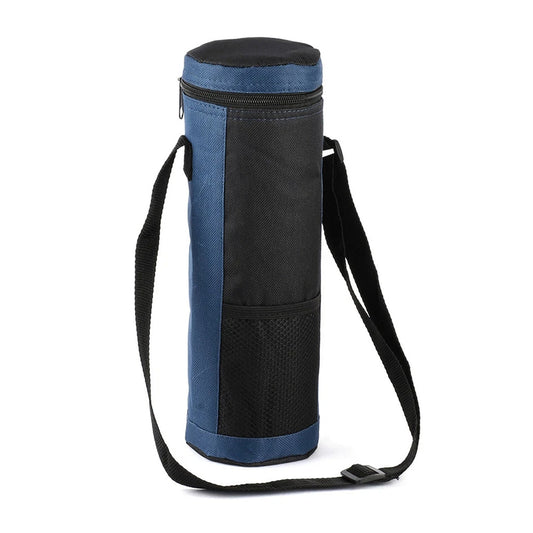 Navy Portable Wine Tote with Thermal Insulation