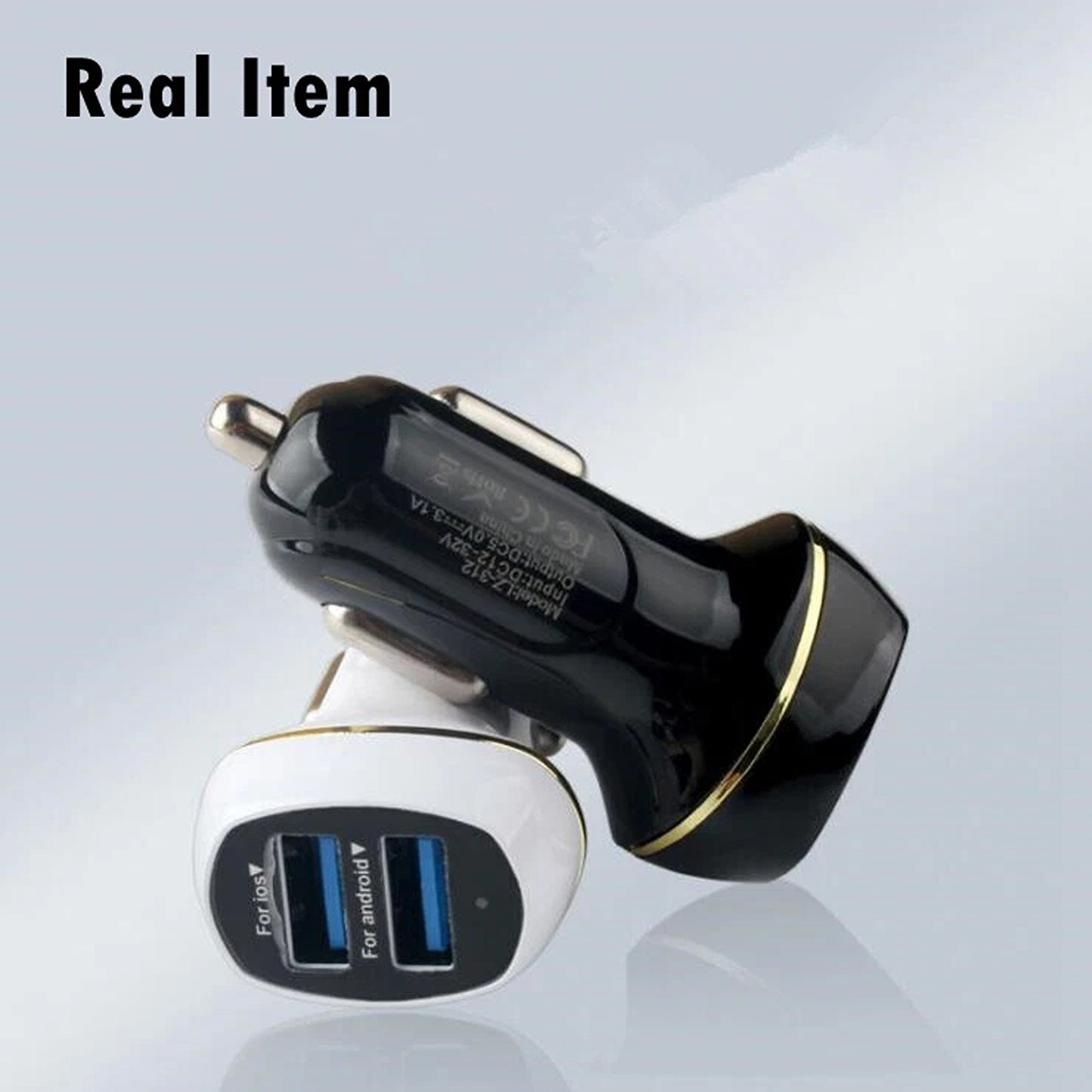 Fast 3.1A Dual USB Car Charger Adapter For Cigarette Lighter Port