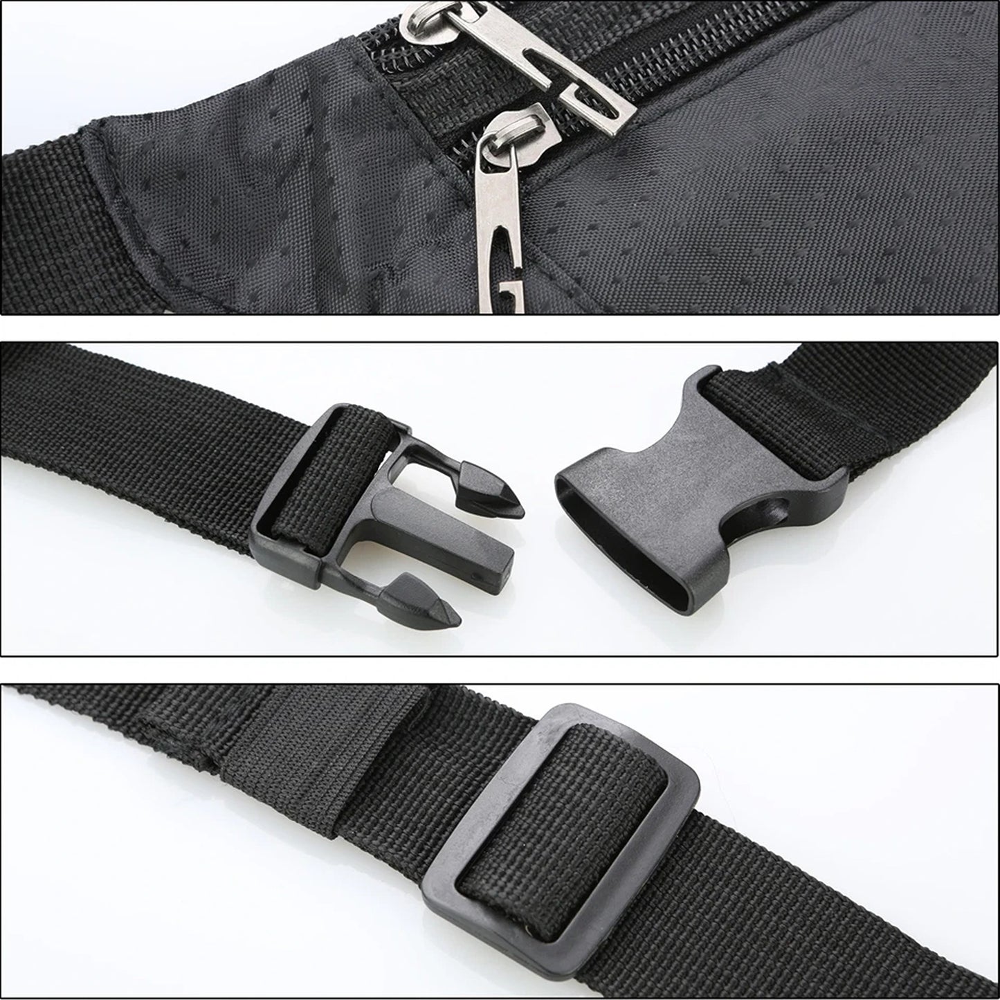 Running Hiking Sport Bum Bag Travel Money Phone Waterproof Waist Belt Zip Pouch