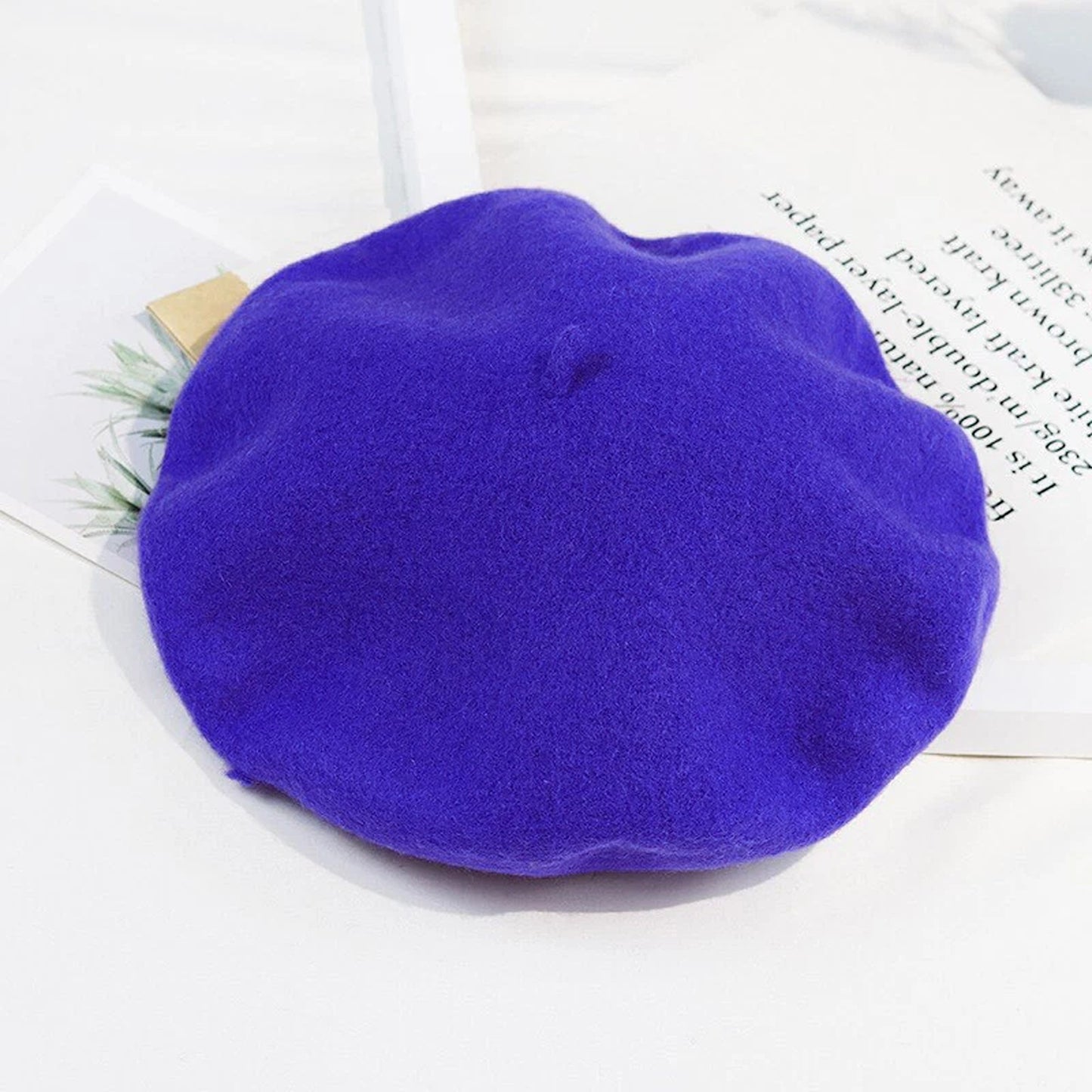 Womens Wool Beret Hat French Style Winter Cap