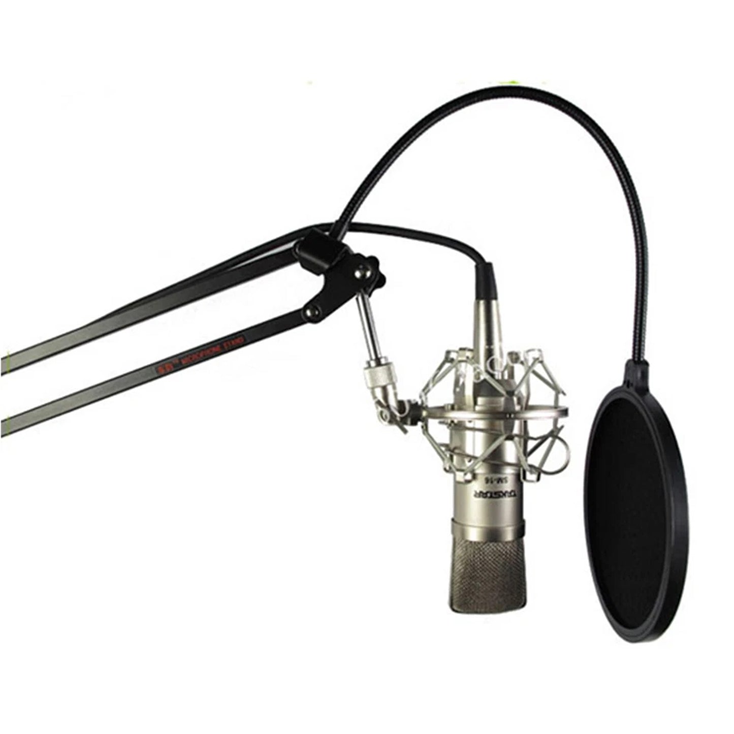 Microphone Pop Filter with Double Layer Mesh