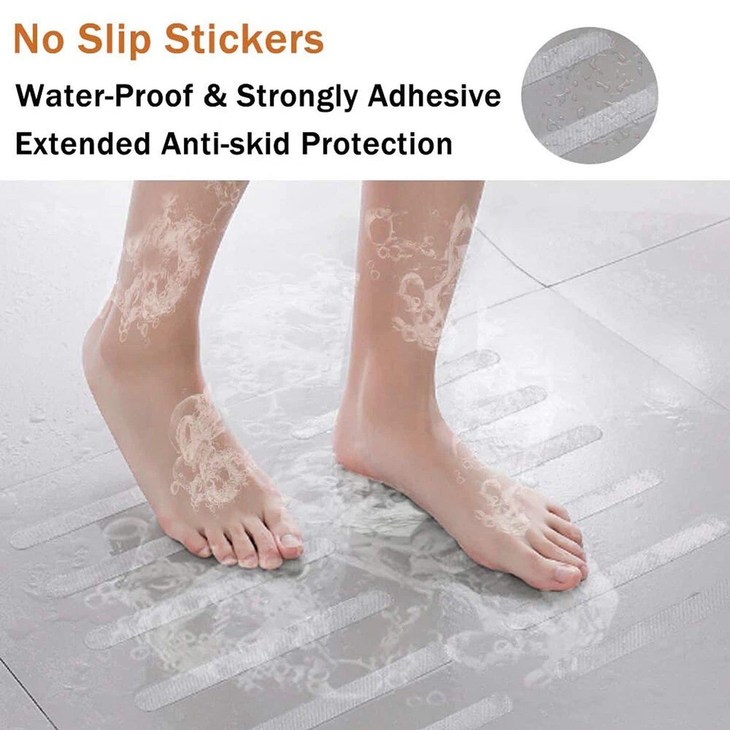 24 Piece Anti Slip Bath and Shower Safety Strips