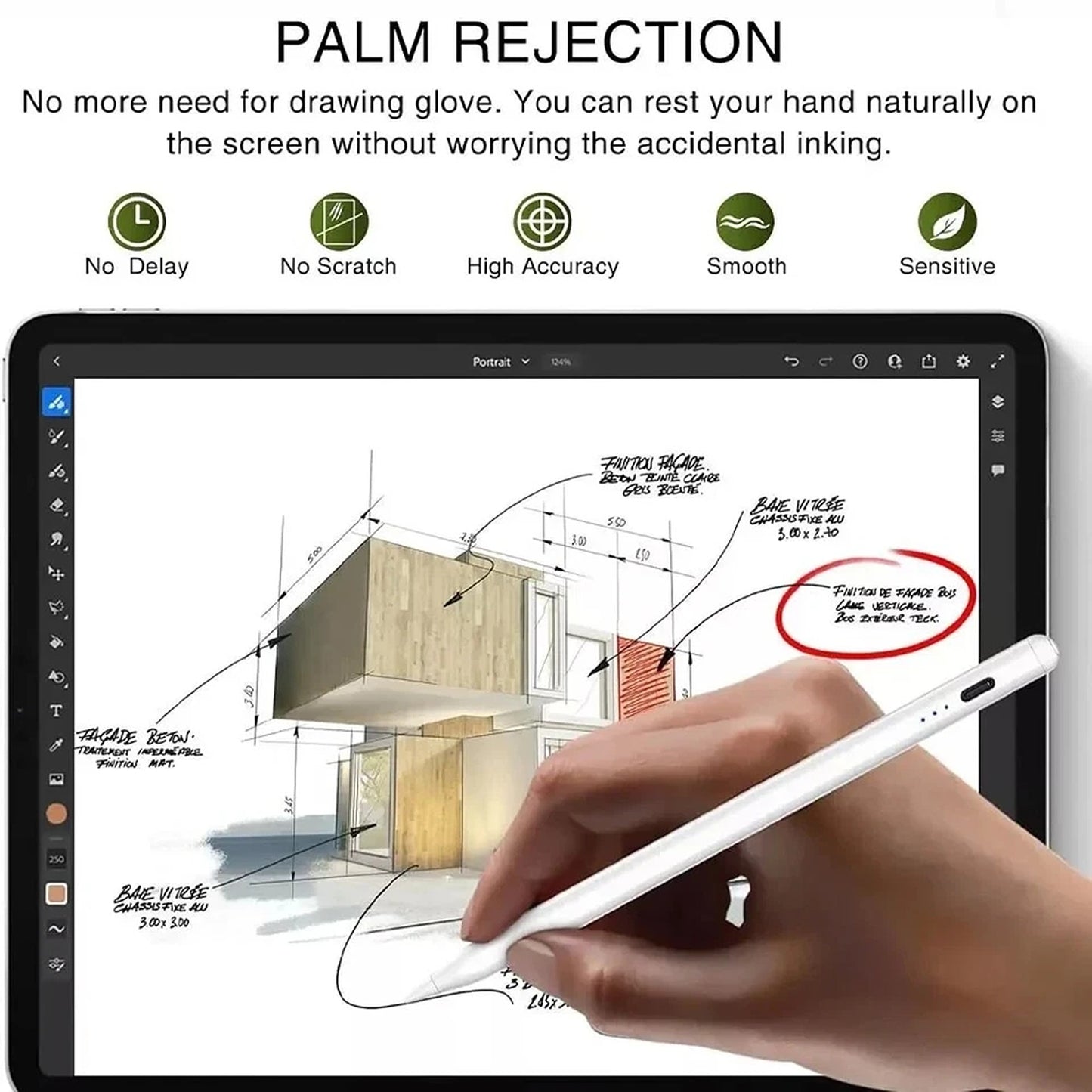 Apple Pencil 2nd Generation Stylus Pen For iPad Pro 12.9 Inch 3rd 4th 5th Gen