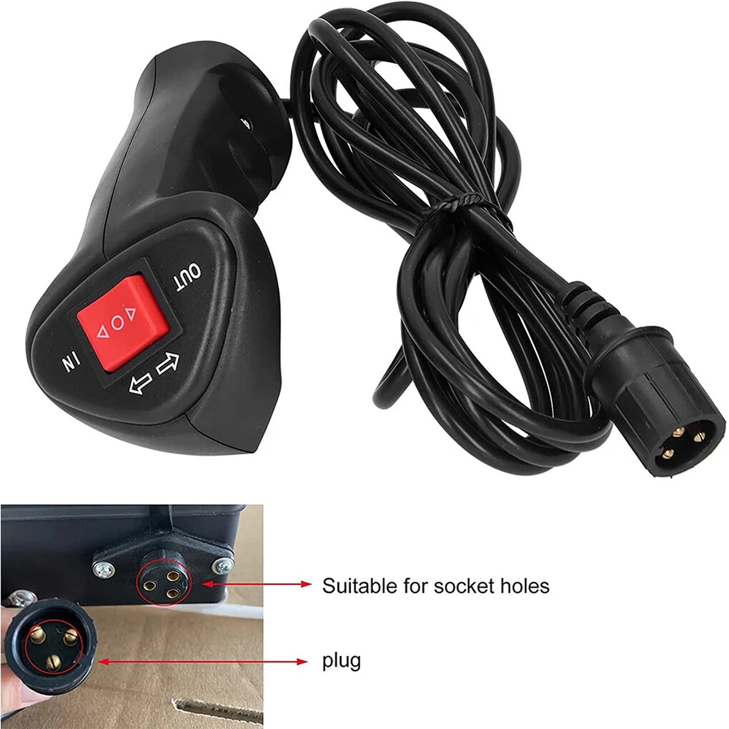 Universal Vehicle Electric Winch Controller with 1.4m Cable