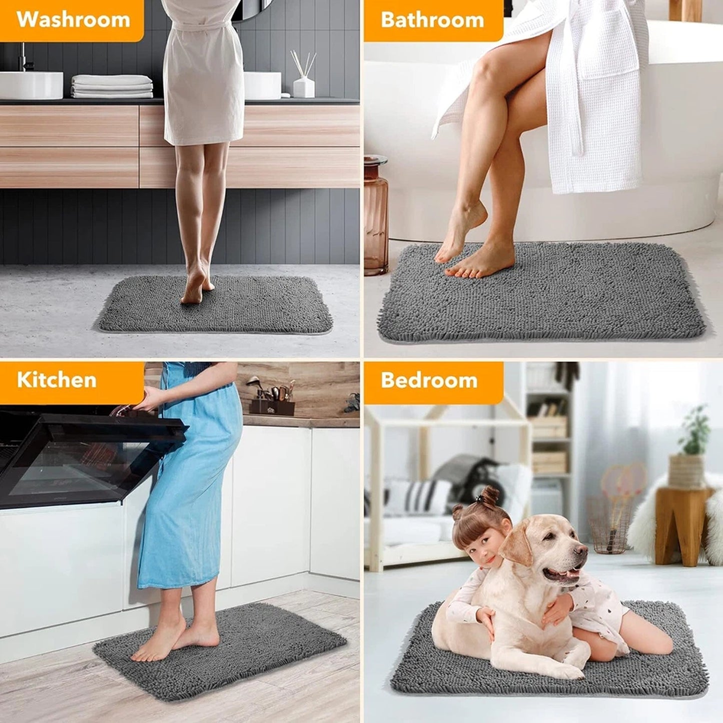 Mud Trapper Floor Mat for Indoor and Outdoor Use