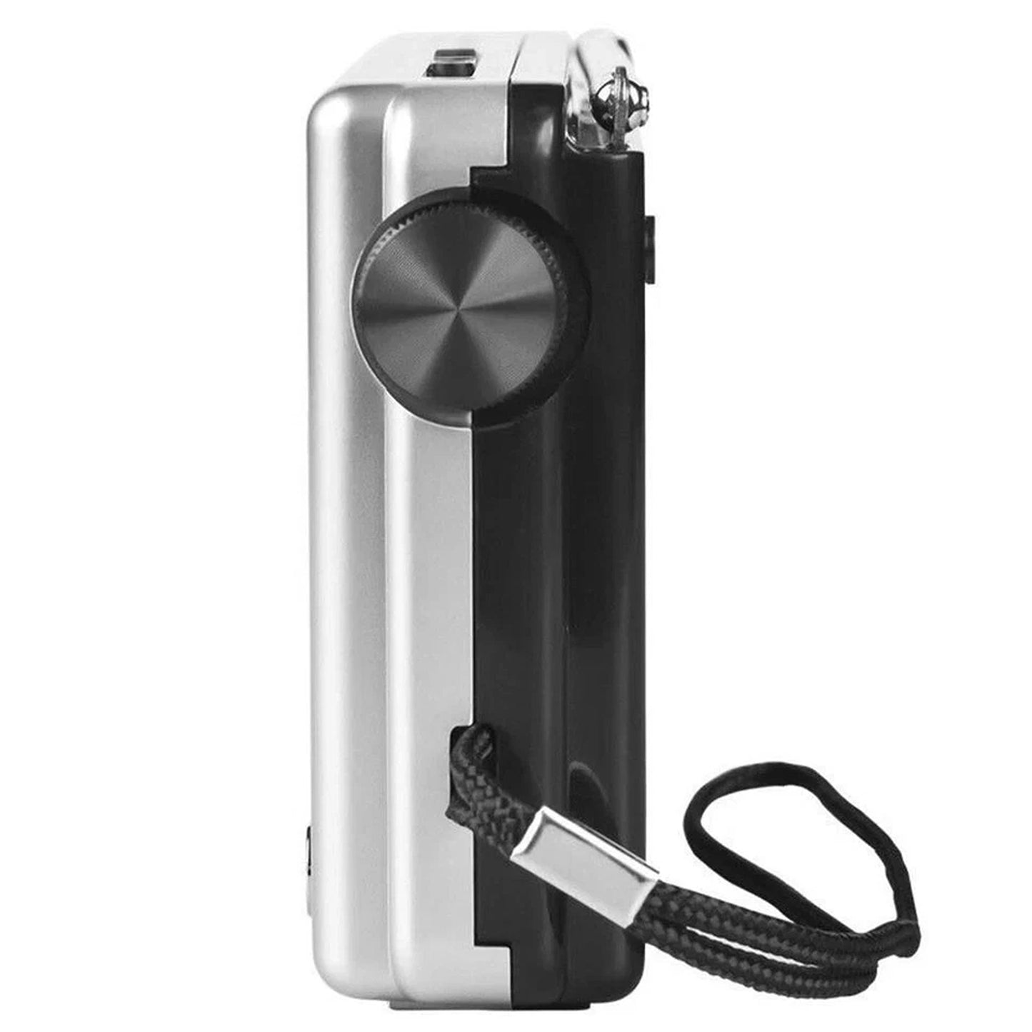 Silver Compact Emergency Radio for Home and Outdoor Activities