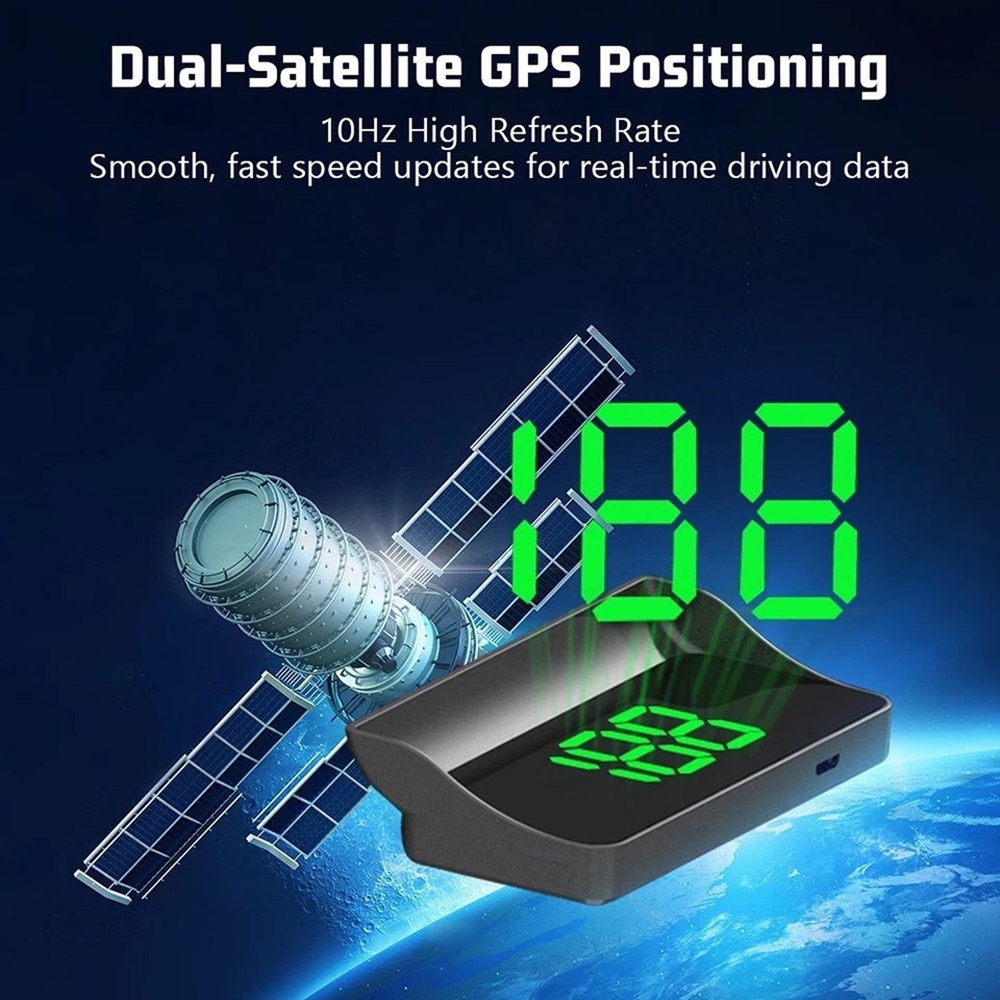Plug and Play GPS HUD Speedometer for Vehicles