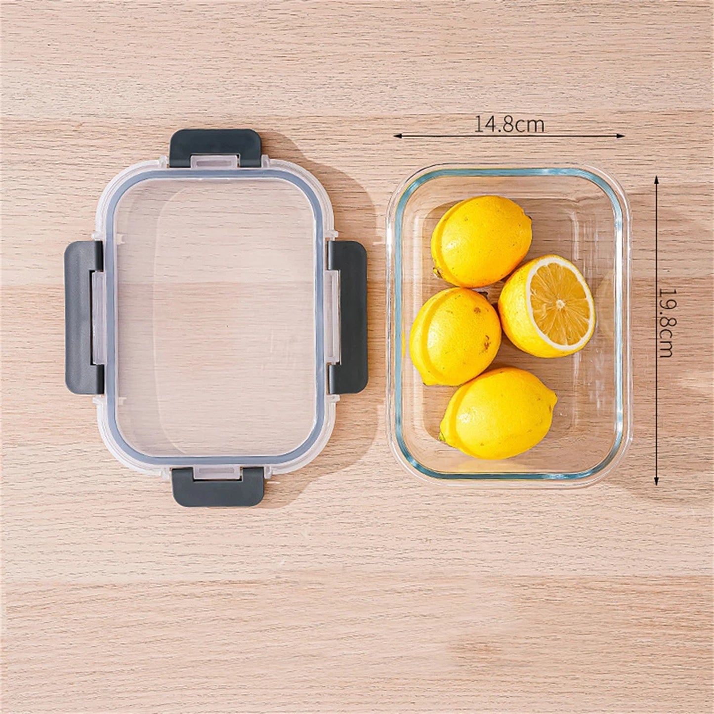 10 Pack Glass Meal Prep Containers with Airtight Lids