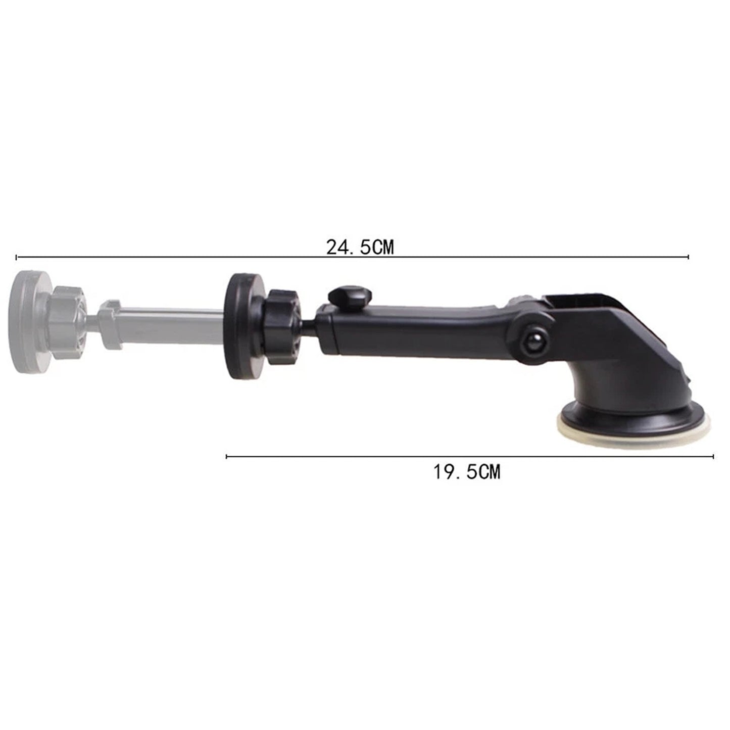 360 Degree Magnetic Car Phone Holder with Telescopic Arm