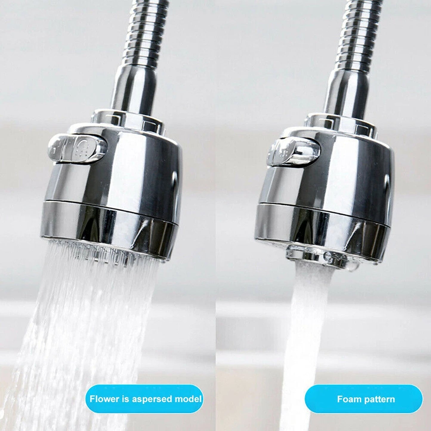 360 Degree Kitchen Faucet Aerator Spray Head Extender