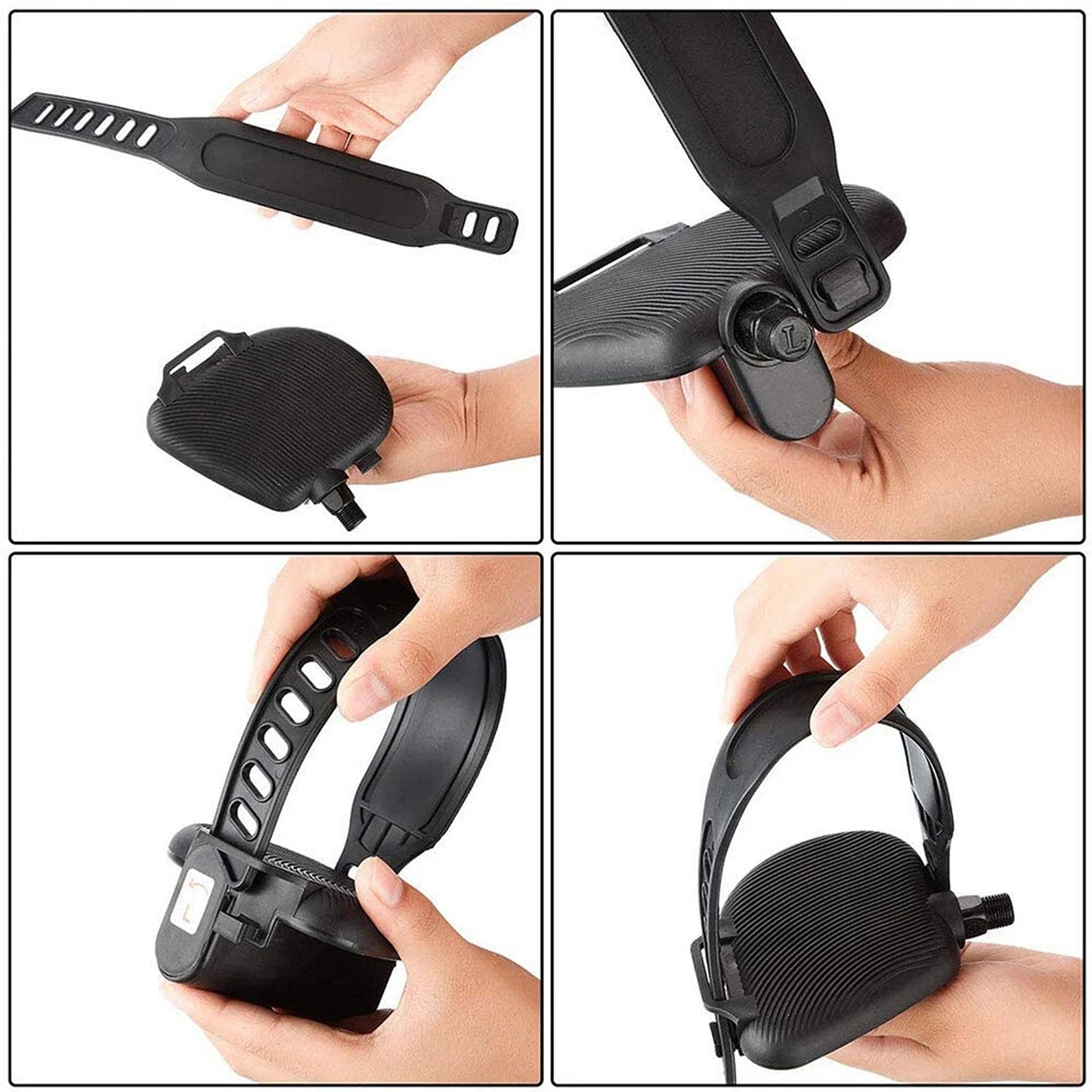 Fitness Bike Pedal Stirrup Straps Replacement 1 Pair