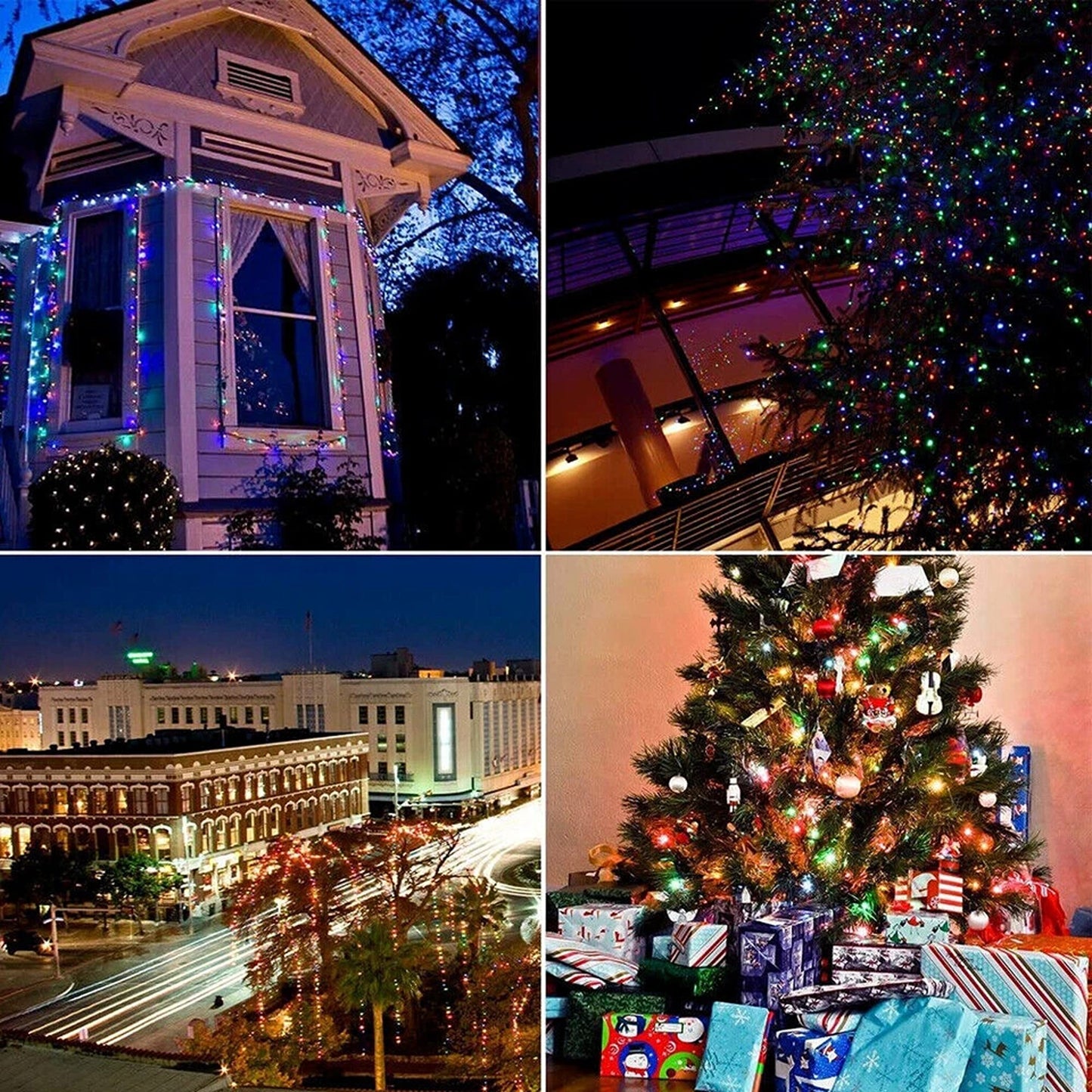 Multicolour Solar Fairy String Lights 100 200 500 LED Outdoor Garden Decoration