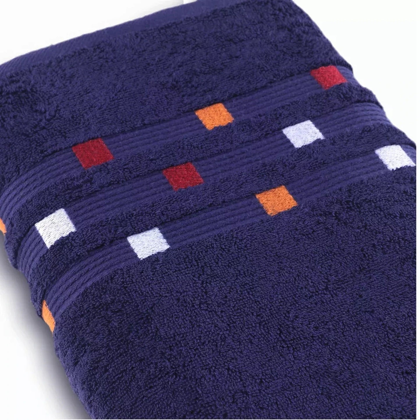 Blue Soft and Absorbent Luxury Cotton Towel Set 550 GSM