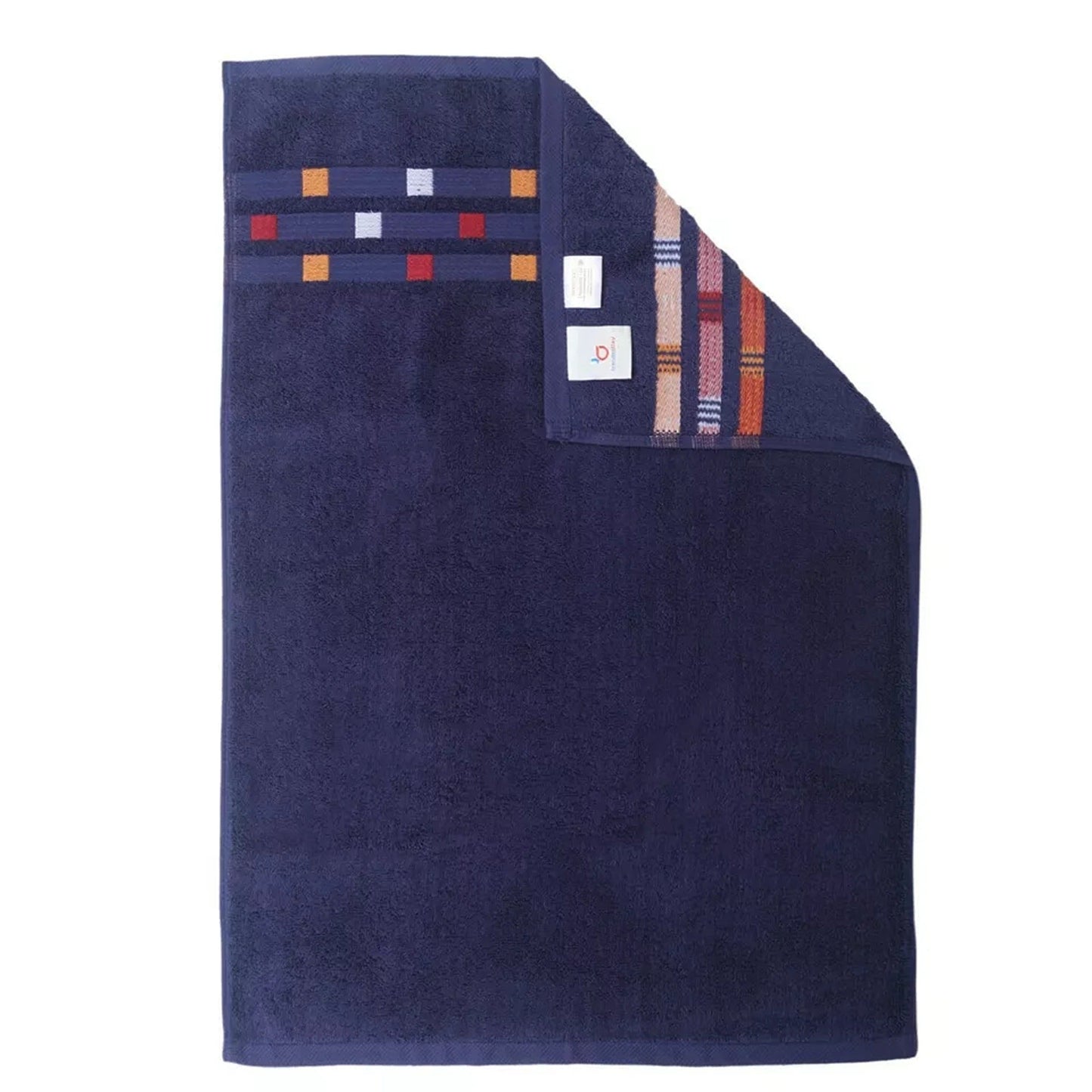 Blue Soft and Absorbent Luxury Cotton Towel Set 550 GSM