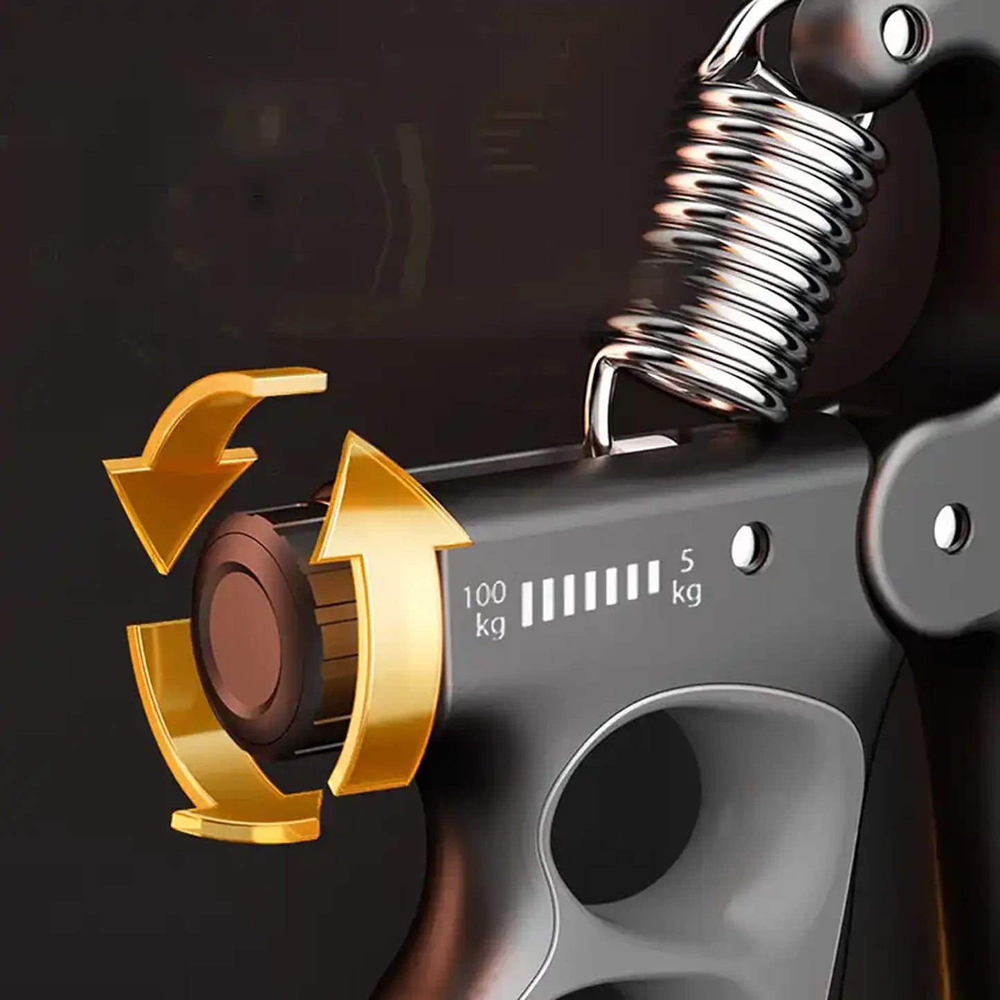 Adjustable Resistance Hand Gripper Mechanical Counting Wrist Expander 5-100kg