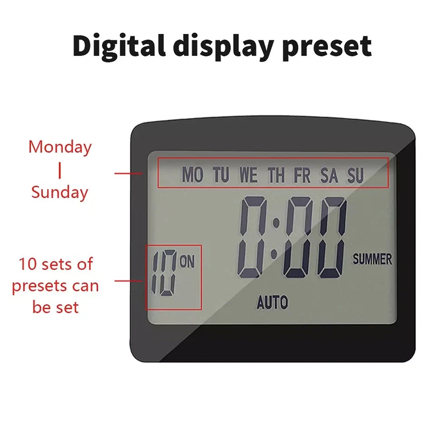 240V Digital Timer Socket for Home and Office