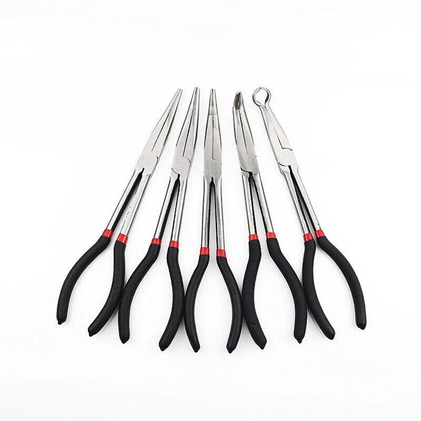 5 Piece 11 Inch Long Reach Pliers Set