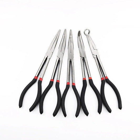 5 Piece 11 Inch Long Reach Pliers Set