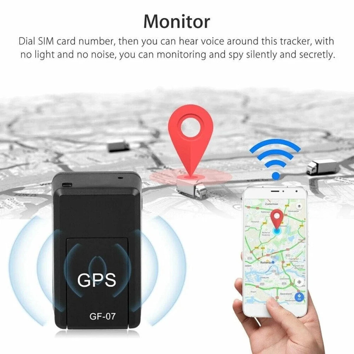 Mini GPS Tracker Magnetic Real Time Locator for Cars Kids and Dogs