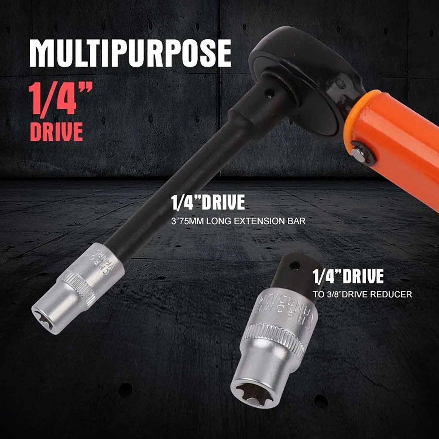 3 Piece Quarter Inch Drive Click Torque Wrench Set