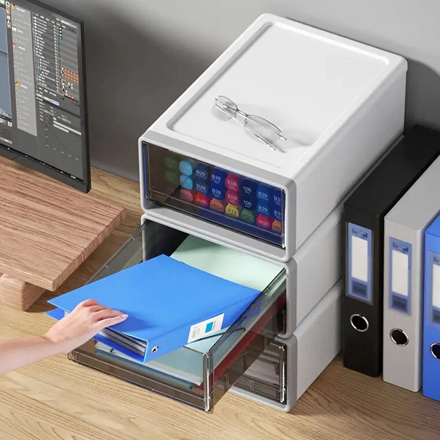 Desktop Office Supplies Organizer Box for Home and Work