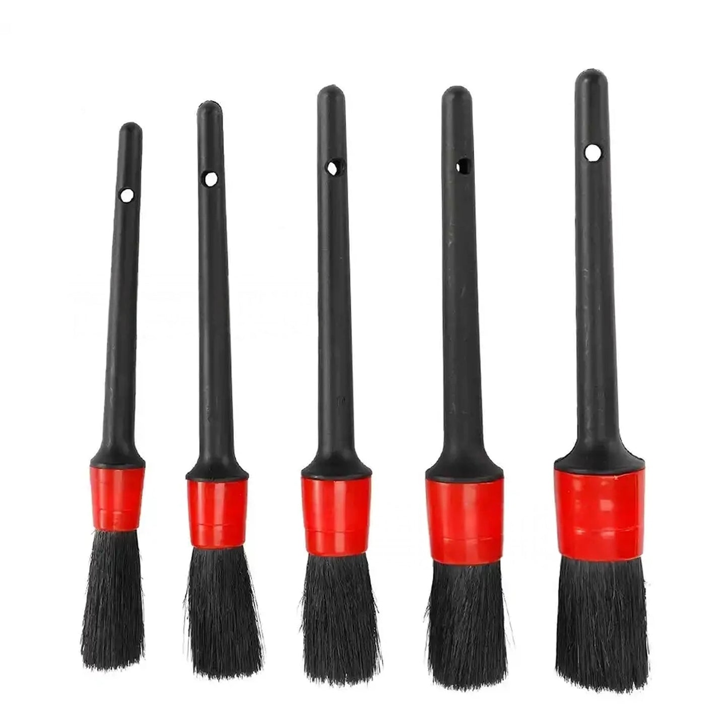 Car Detailing Cleaning Brush Set Kit For Dashboard Crevice Engine Wheel Air - 5x