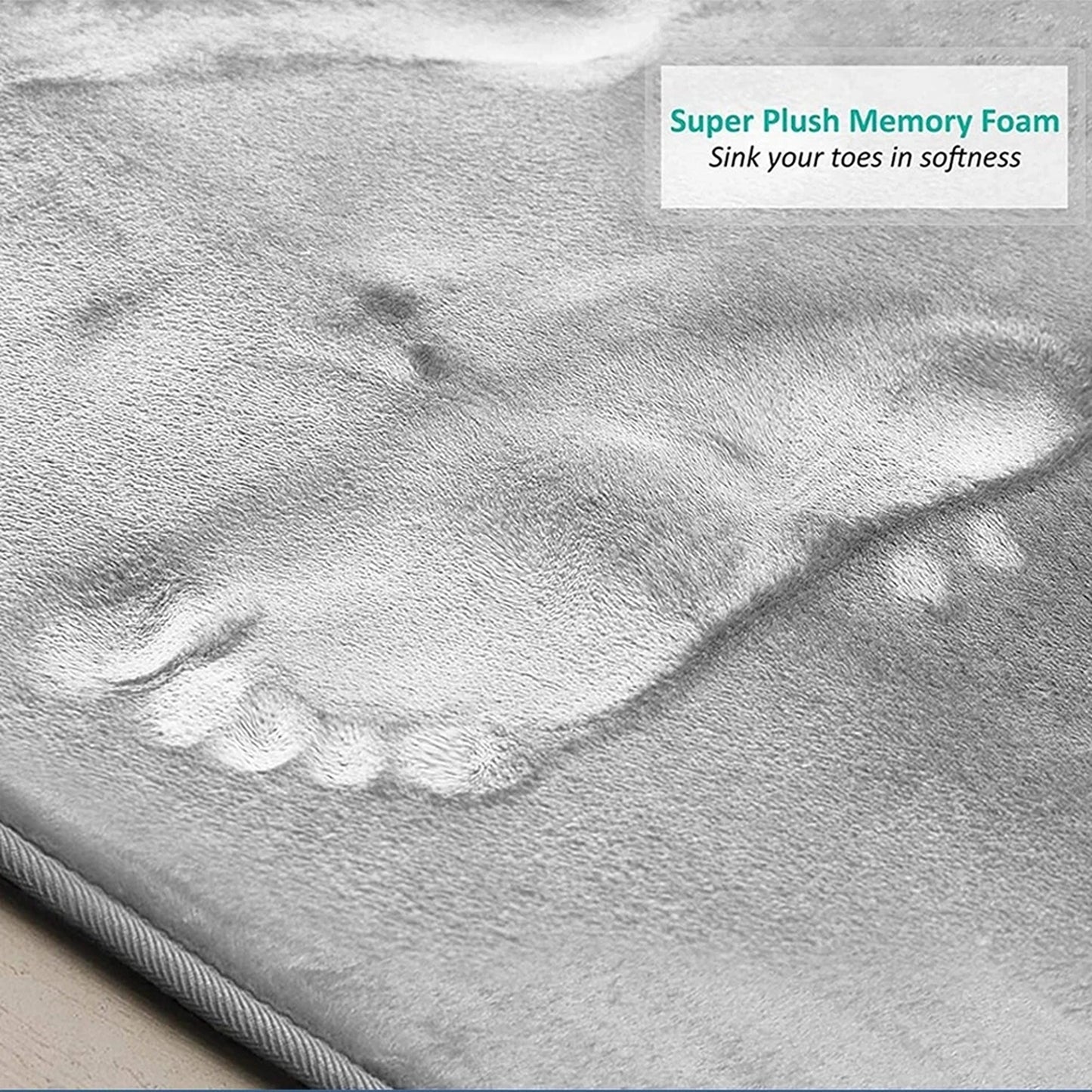 Memory Foam Bath Mat Set for Bathroom