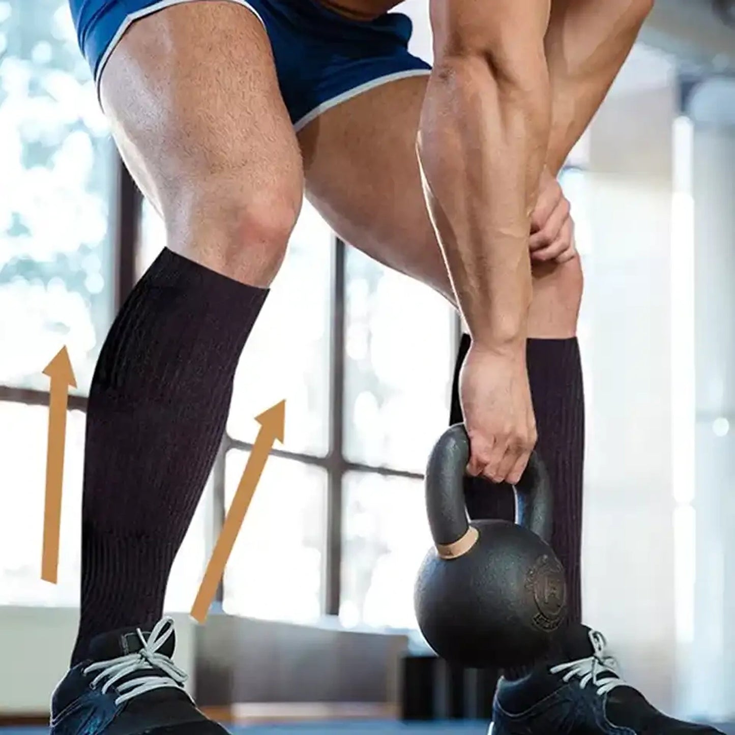 1 Pair Miracle Copper Compression Anti Fatigue Socks