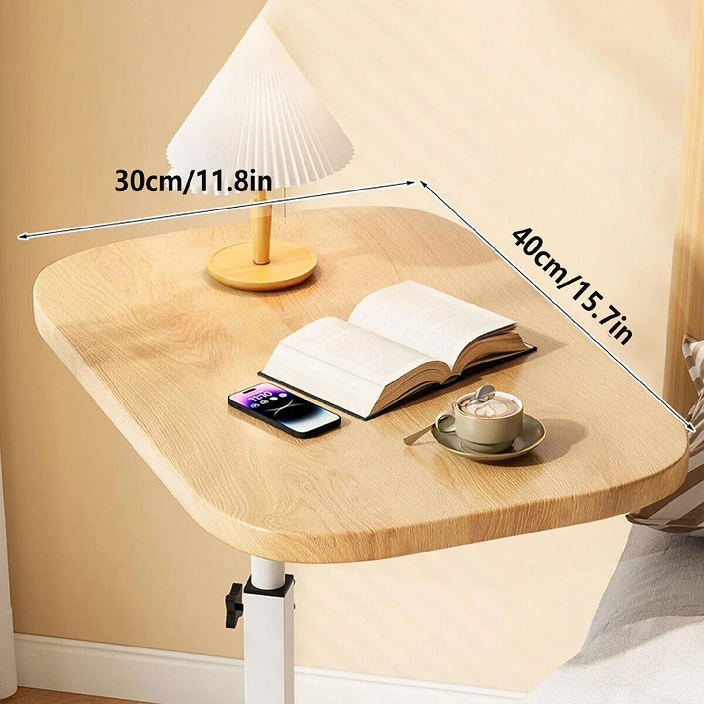 Adjustable Small C Shaped Side Table for Sofa Modern
