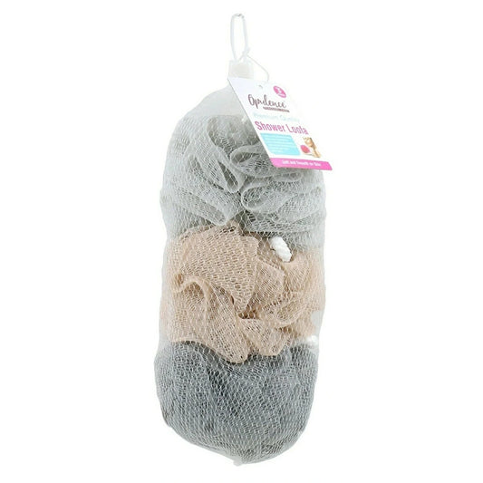 3x Shower Sponge Loofah Bath Puff Foam Body Exfoliate Net Ball Mesh 28g