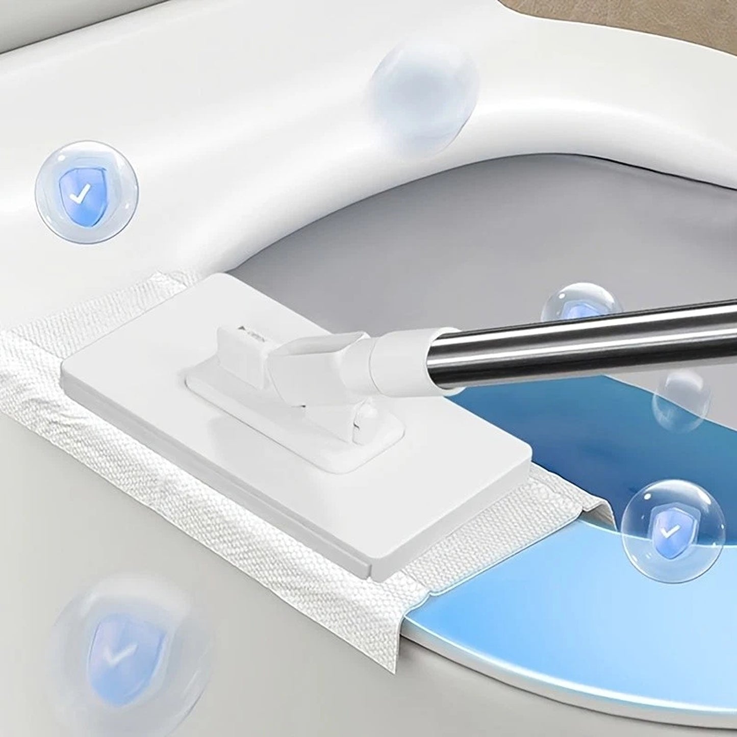 Hands Free Mini Mop with Automatic Cloth Changing