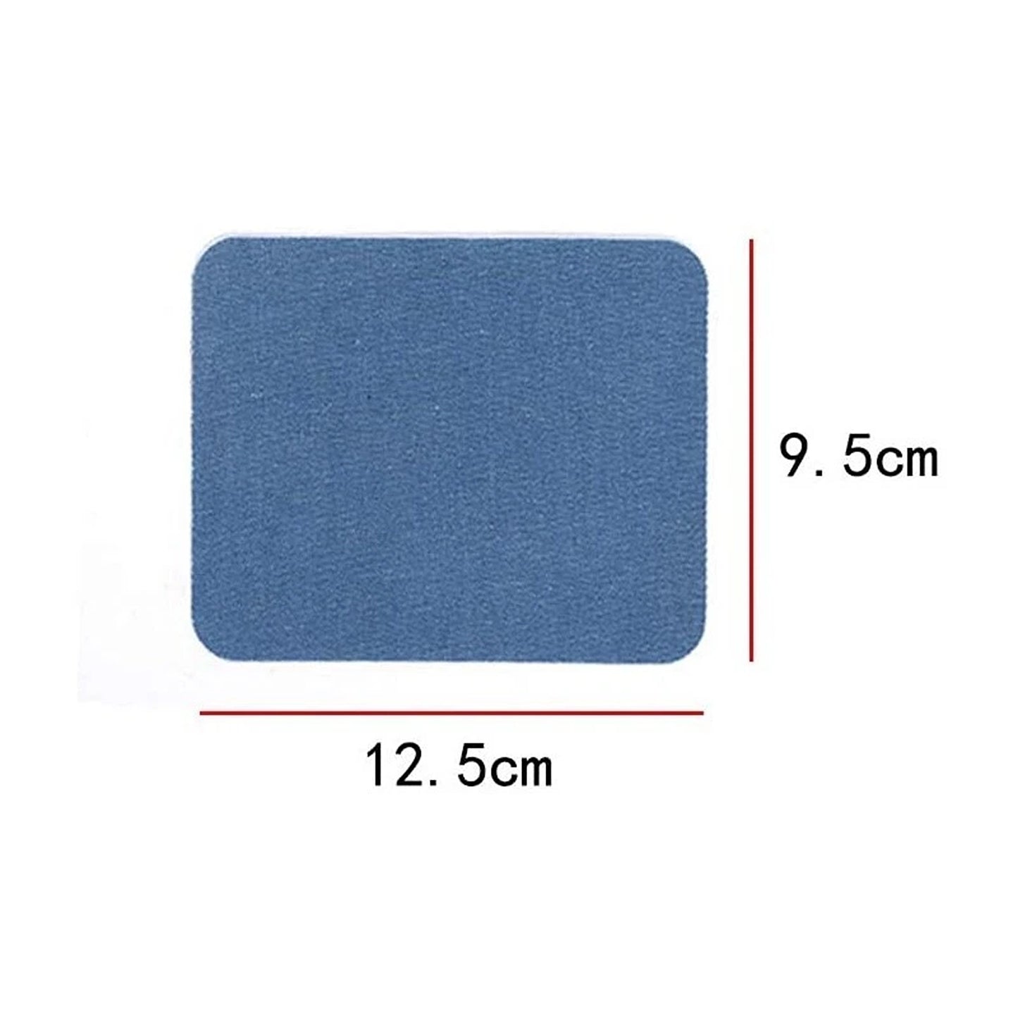 12 Piece Denim Fabric Iron On Mending Patch Kit