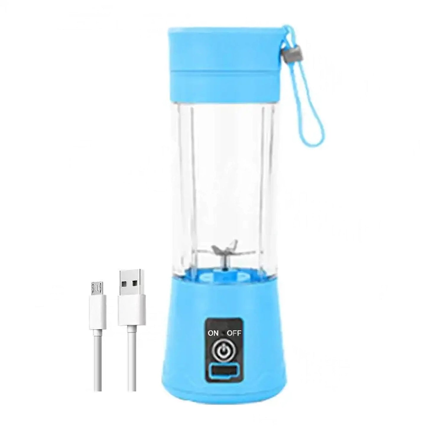 Portable USB 4-Blades Electric Fruit Juice Blender Rechargeable