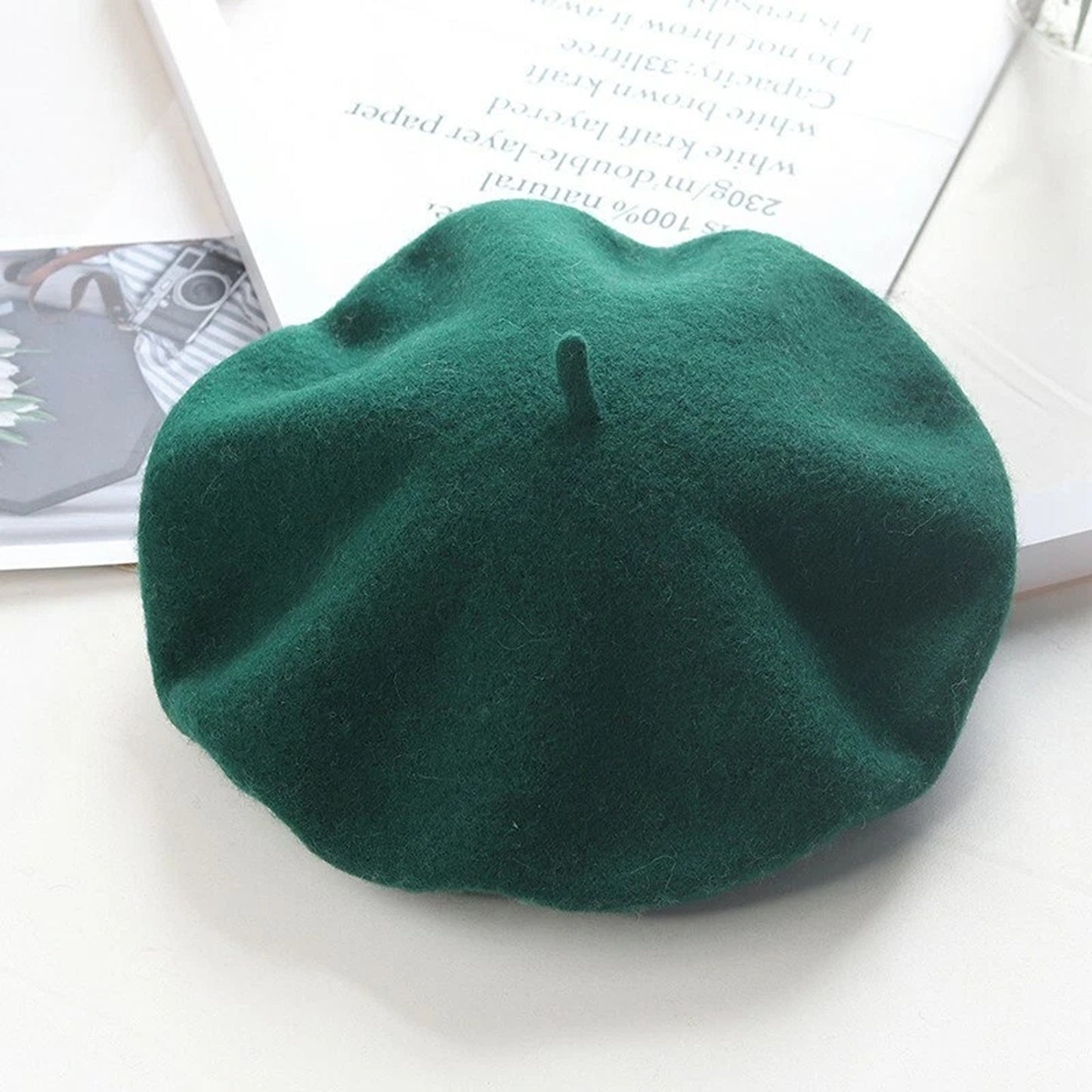 Womens Wool Beret Hat French Style Winter Cap