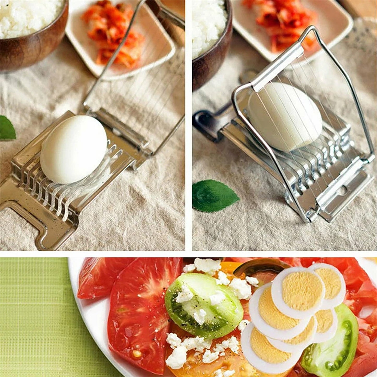 Multi Purpose Stainless Steel Egg and Mushroom Slicer