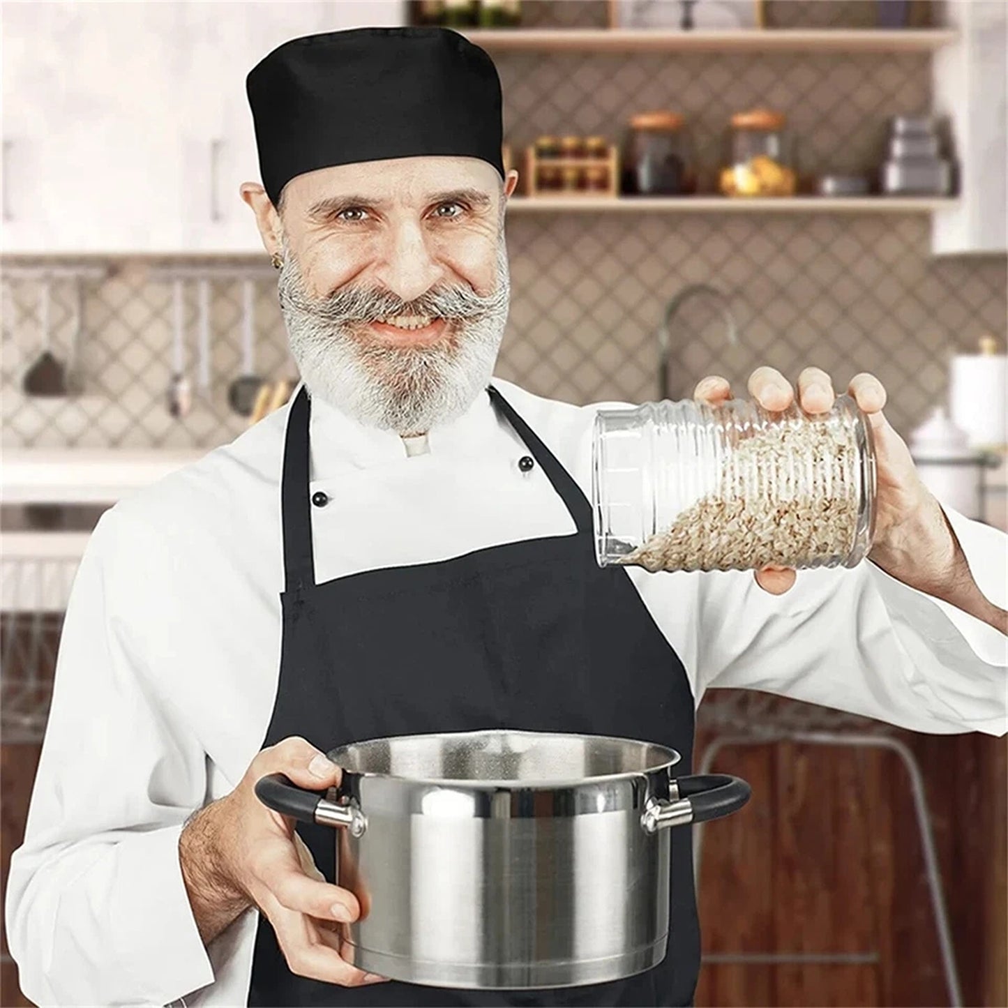 Professional Kitchen Chef Hat Breathable Design