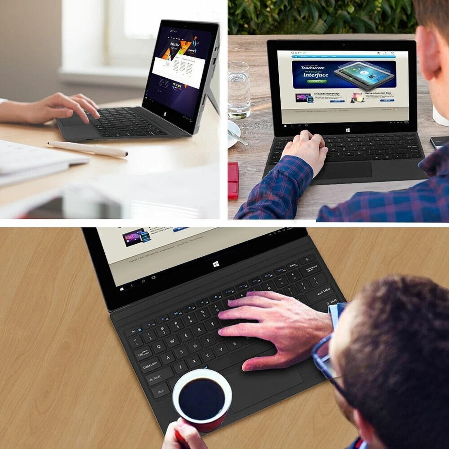 Wireless Backlit Keyboard Cover for Surface Pro 4 5 6 7