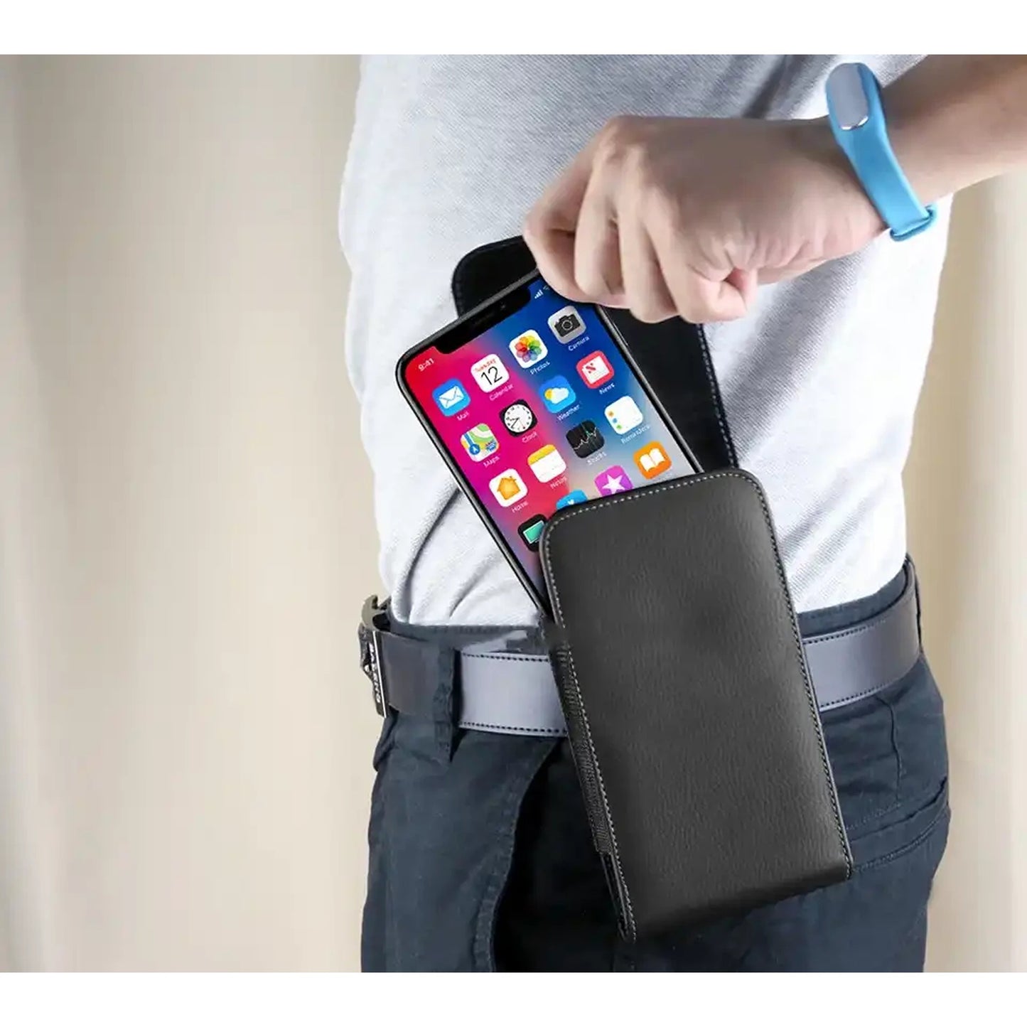 Leather Case Holster Pouch Cover for Samsung Galaxy A14/A34/A54/A04s