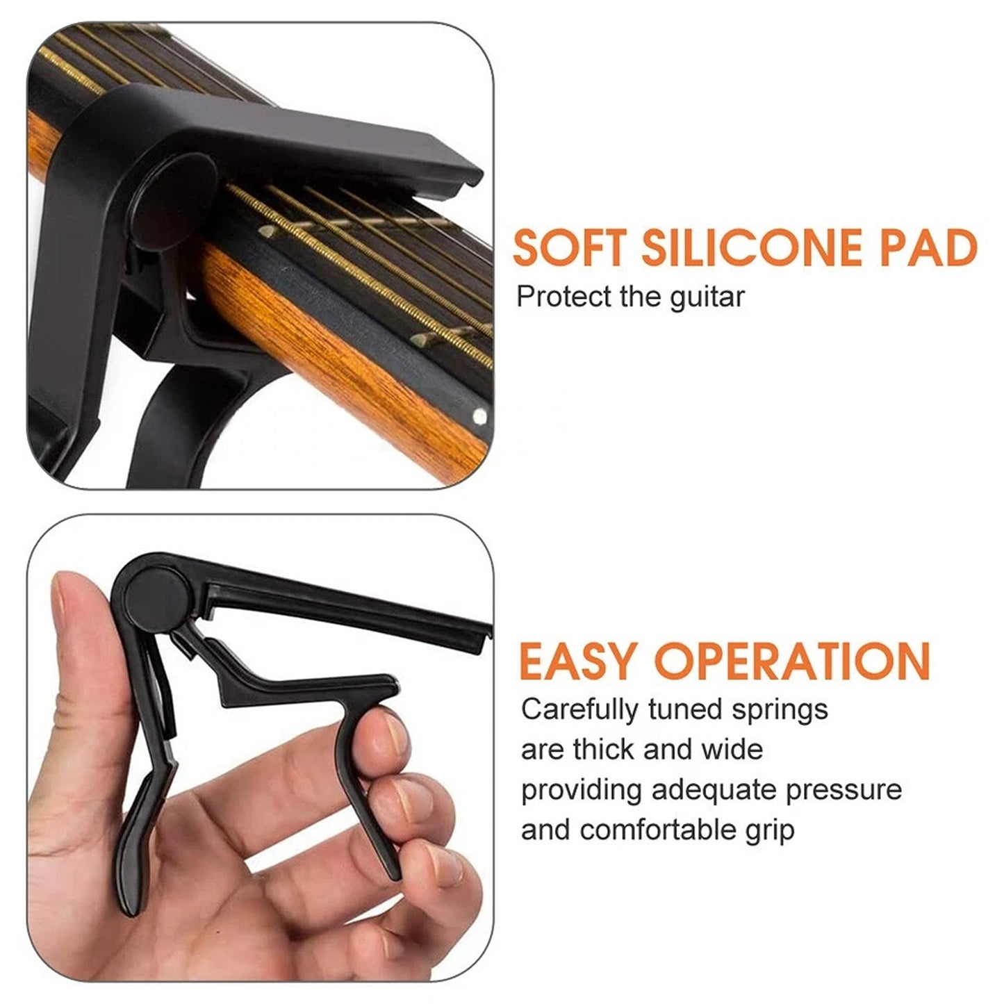 Aluminum Guitar Capo Spring Trigger Electric Acoustic Clamp Quick Change Release
